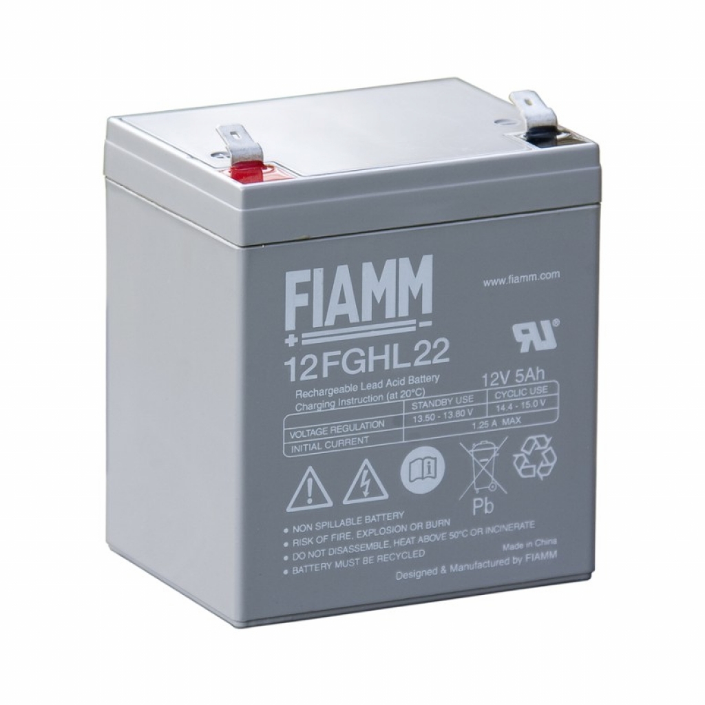 12FGHL22 Batteria al piombo FIAMM Eurobat Long Life 12V 5AH