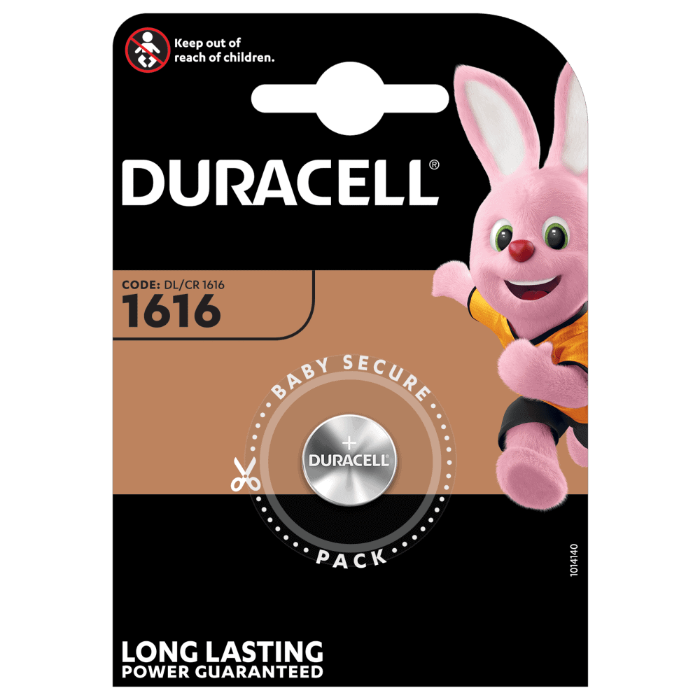 CR 1616 Duracell batteria a bottone litio 3V - Blister 1pz