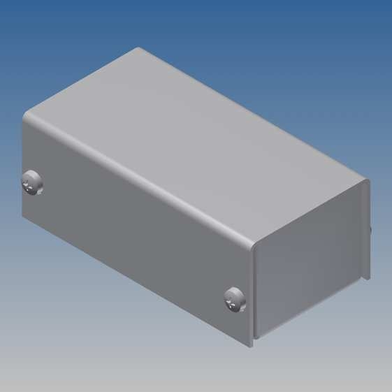 1/A Contenitore in alluminio metallizzato colore argento