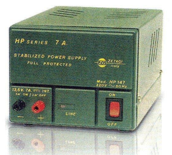 HP147 Alimentatore 13,8V 7A stabilizzato - ZETAGI