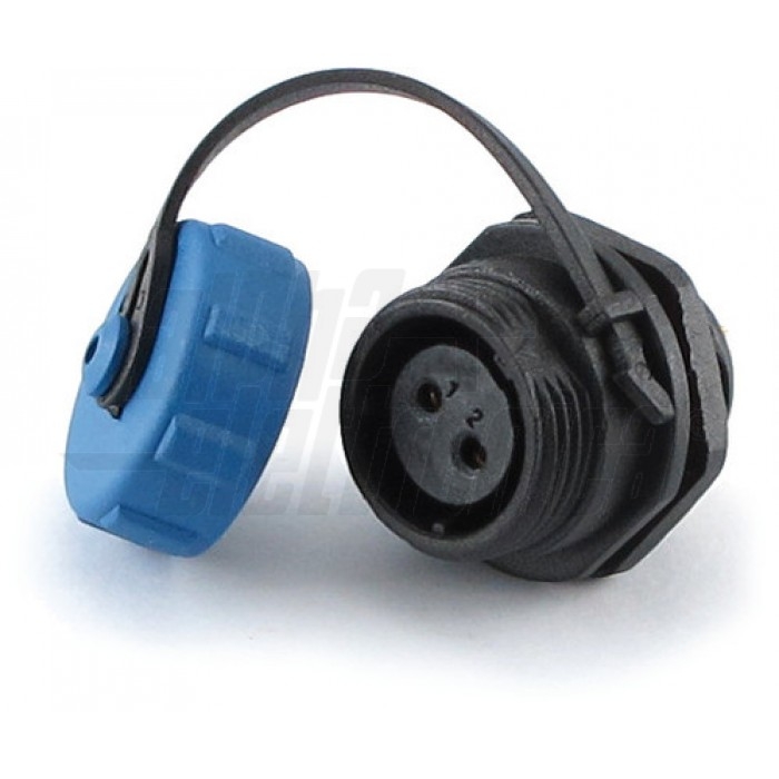 Connettore circolare presa da pannello serie SP21 2 poli - 30A - IP68