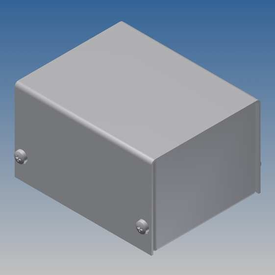 2/B Contenitore ARGENTO composto da fondo e coperchio alluminio