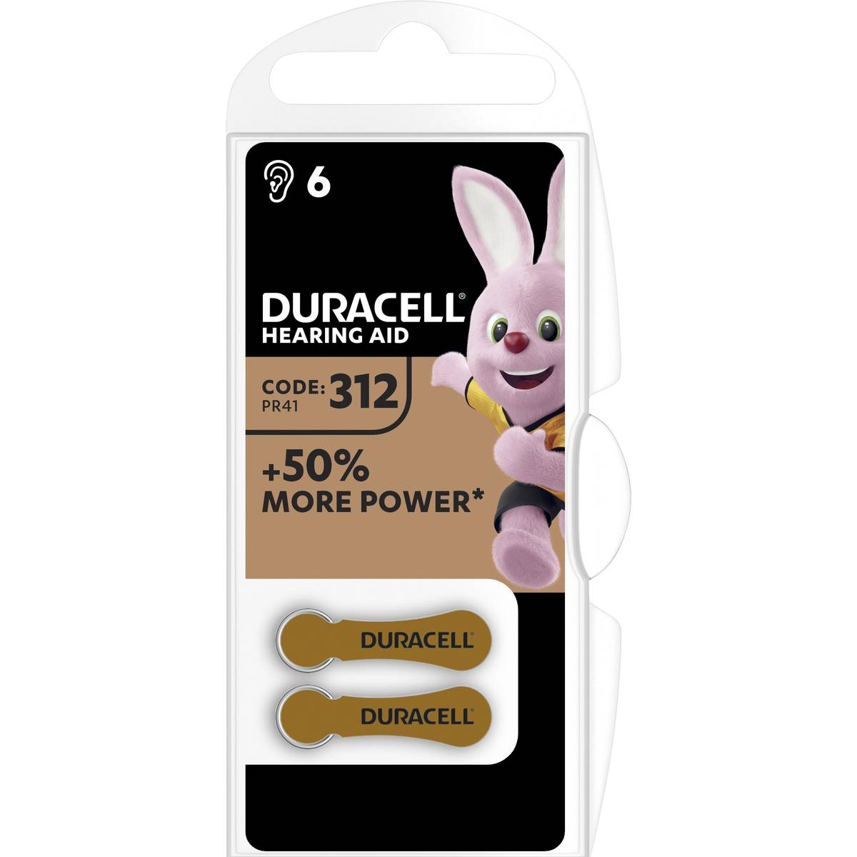 312 Batteria Duracell per apparecchi acustici - Blister 6pz