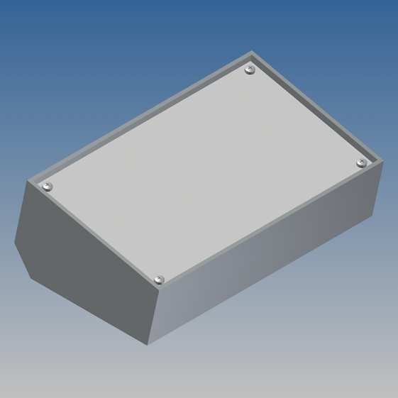 362 Contenitore GRIGIO ABS con pannello superiore in alluminio