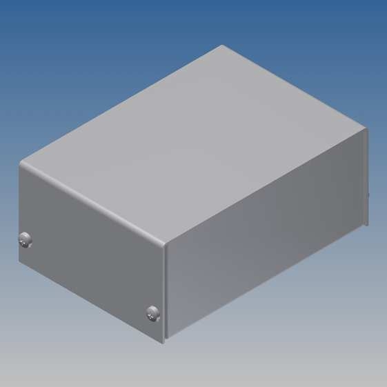 3/B Contenitore ARGENTO composto da fondo e coperchio in alluminio