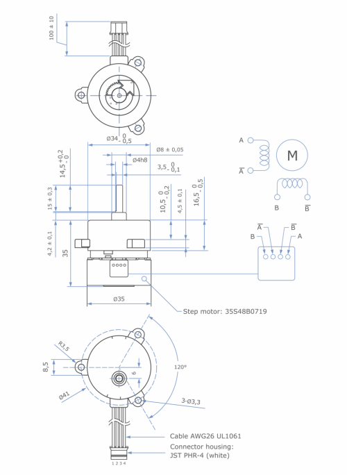 SM138.35S.208 - Step motor Max Speed 7 rpm - immagine 2