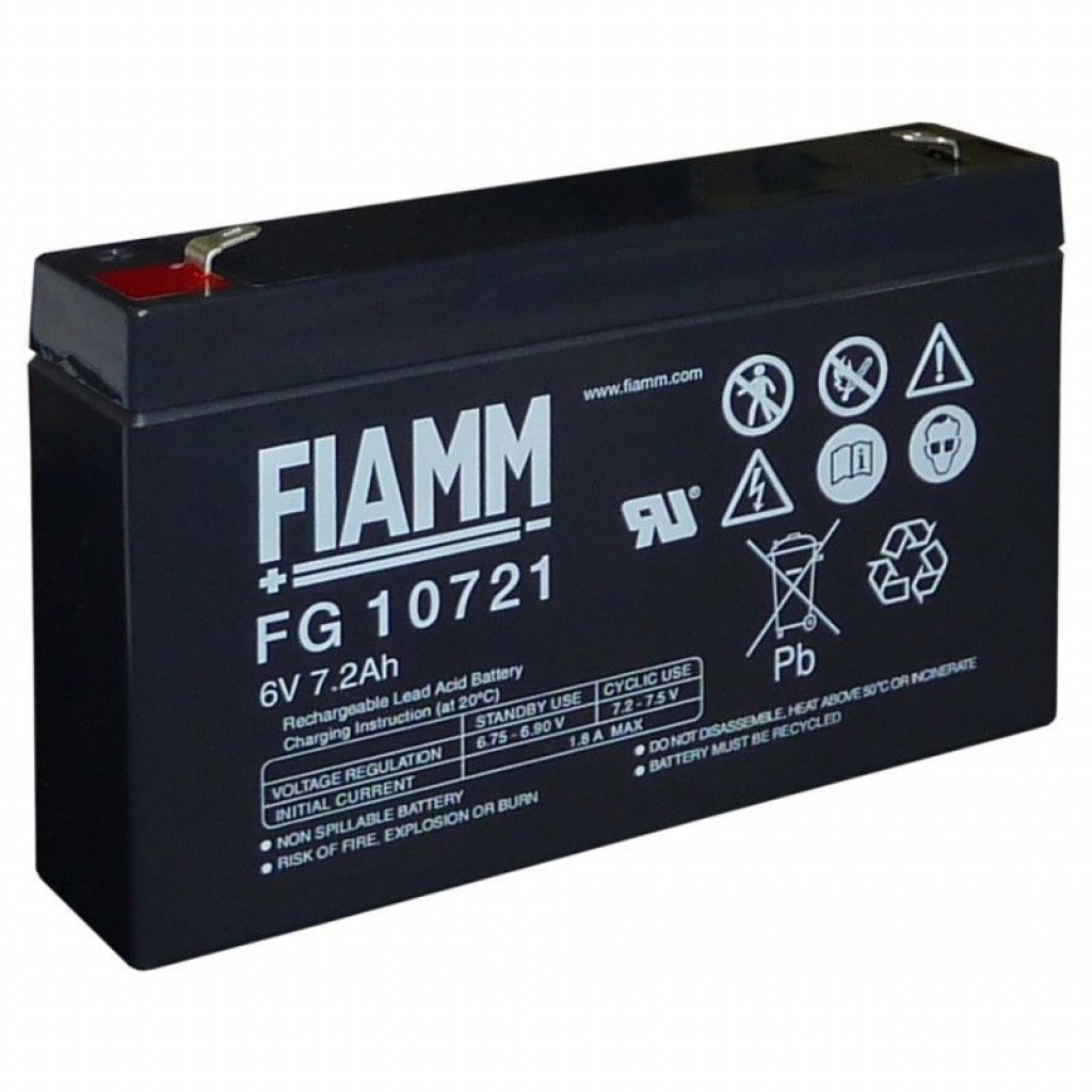 FG-10721 Batteria al piombo FIAMM 6V 7.2 AH