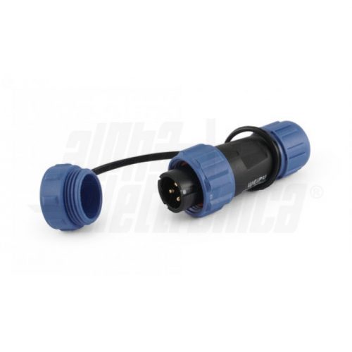 Connettore circolare spina volante serie SP13 3 poli - 13A - IP68