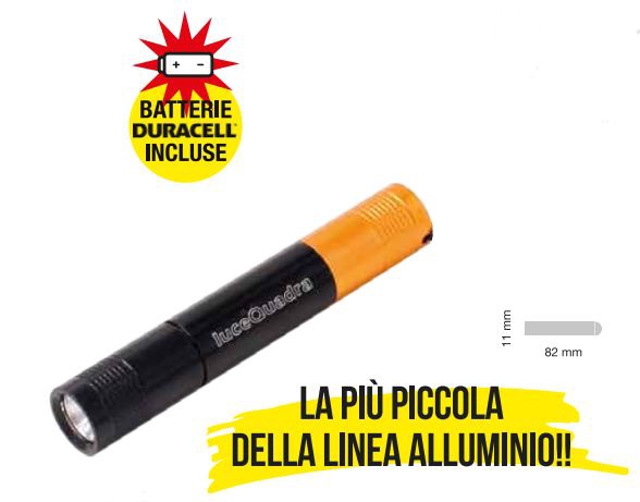 NERO LED SLIM - Torcia in alluminio 0.5W