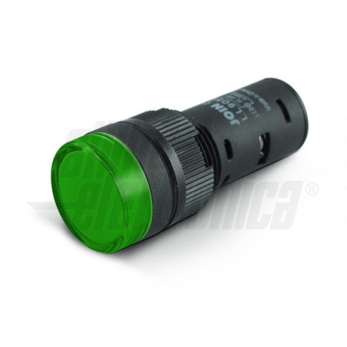 Indicatore Led da pannello - 12Vac/dc - Verde