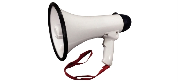 Megafono 10W con sirena e microfono incorporato