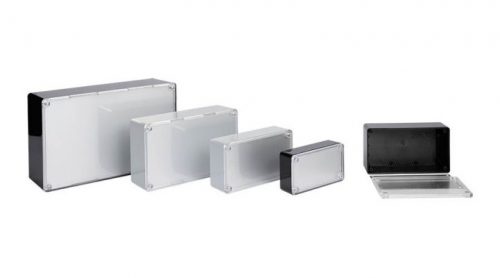 COFFER-TP1.5 Contenitore GRIGIO ABS angoli arrotondati pannello superior - immagine 2