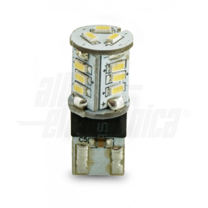 Lampadina a Led T10 - 1,3W - 10-30Vdc - BIANCO FREDDO
