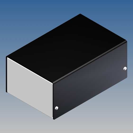 382.18 Contenitore NERO in alluminio fondo e coperchio metallizzato