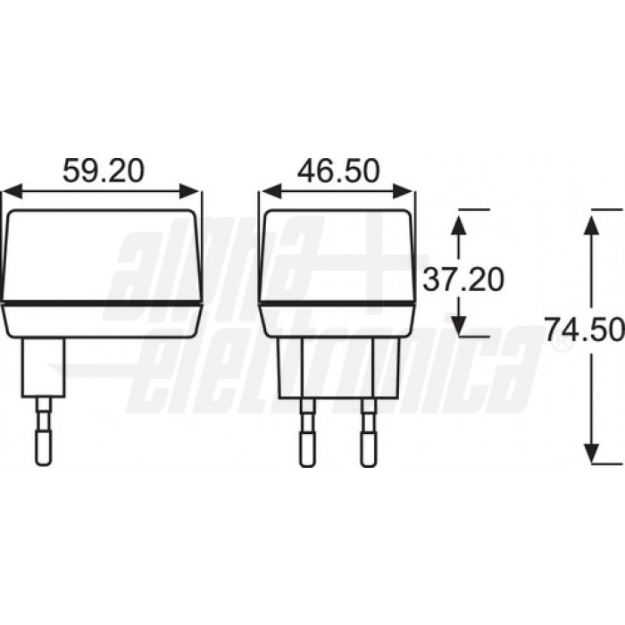 Caricabatteria Ni-Cd - Ni-Mh 7,2-12 Vdc - 70 mA - adatto per 6-10 celle - immagine 2