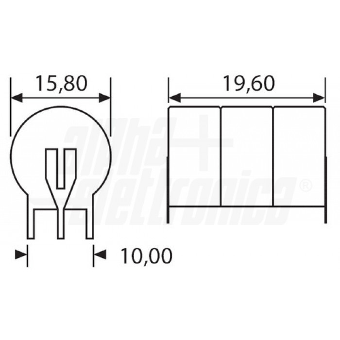 Pacco batterie Ni-Mh 3/80H 3,6V 80mA - ricaricabile pin per PCB - immagine 2