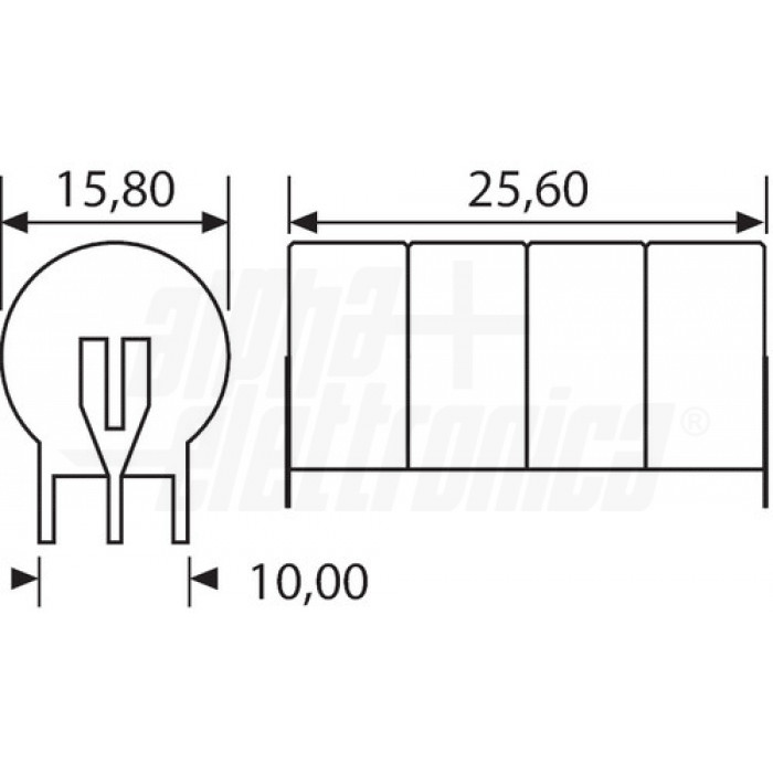 Pacco batterie Ni-Mh 4/80H 4,8V 80mAh - ricaricabile pin per PCB - immagine 2