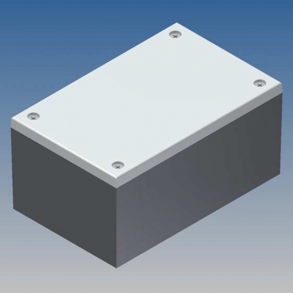 CP/3.20 Contenitore in ABS GRIGIO spigoli vivi e pareti lucide