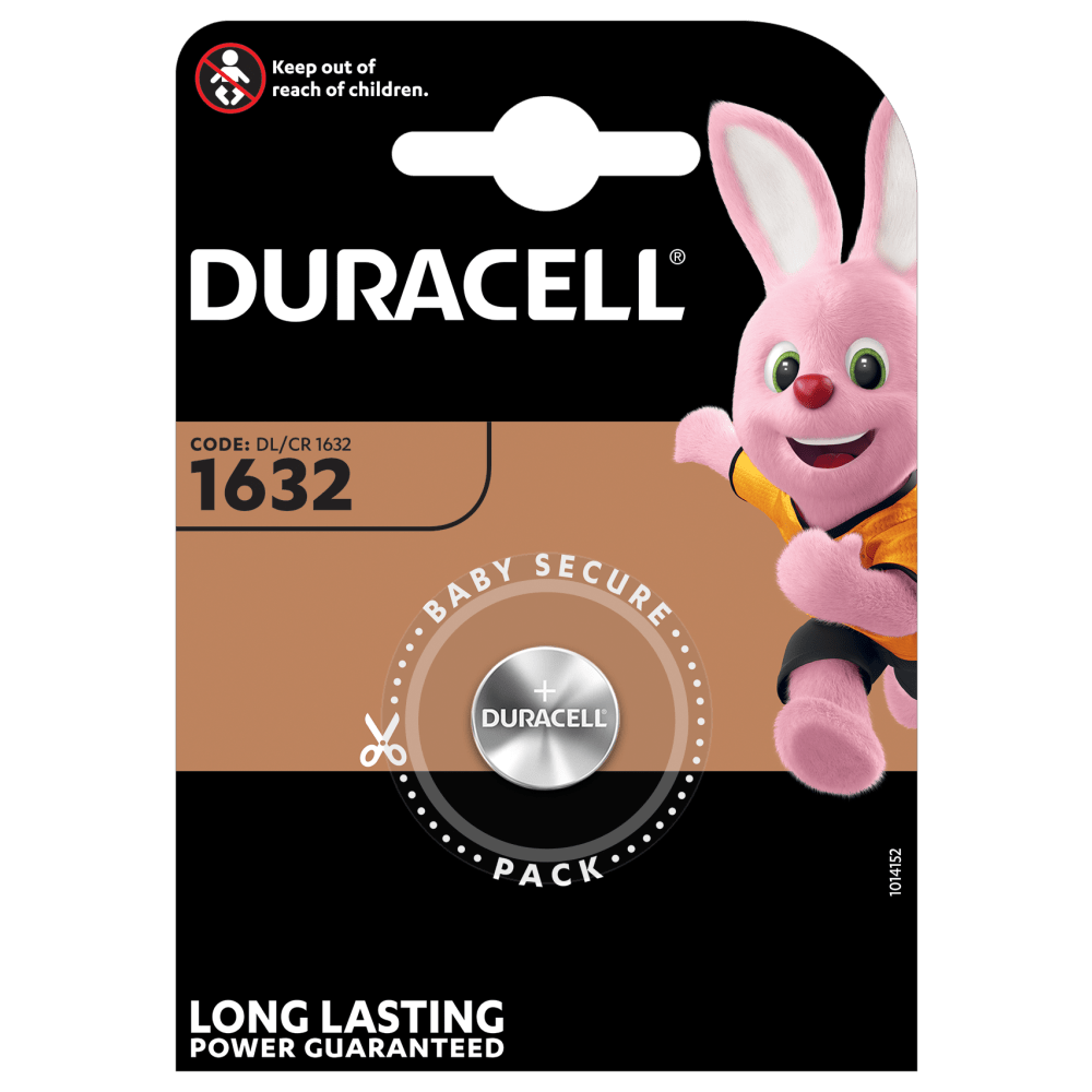 CR 1632 Duracell batteria a bottone Litio 3V - Blister 1pz