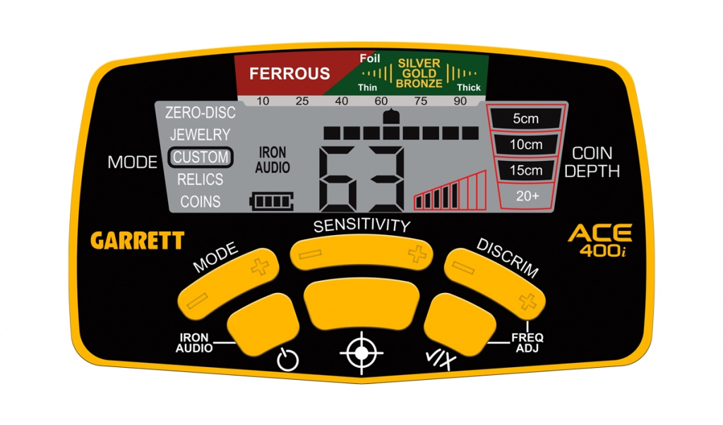 ACE 400i Metal detector con Piastra 8,5” x 11” DD PROformance - GARRETT - immagine 2