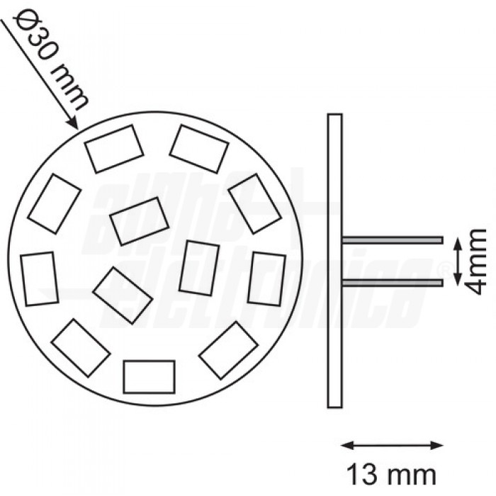 Lampadina a Led G4 - 1,5W - 12Vac/dc - BIANCO CALDO - immagine 2