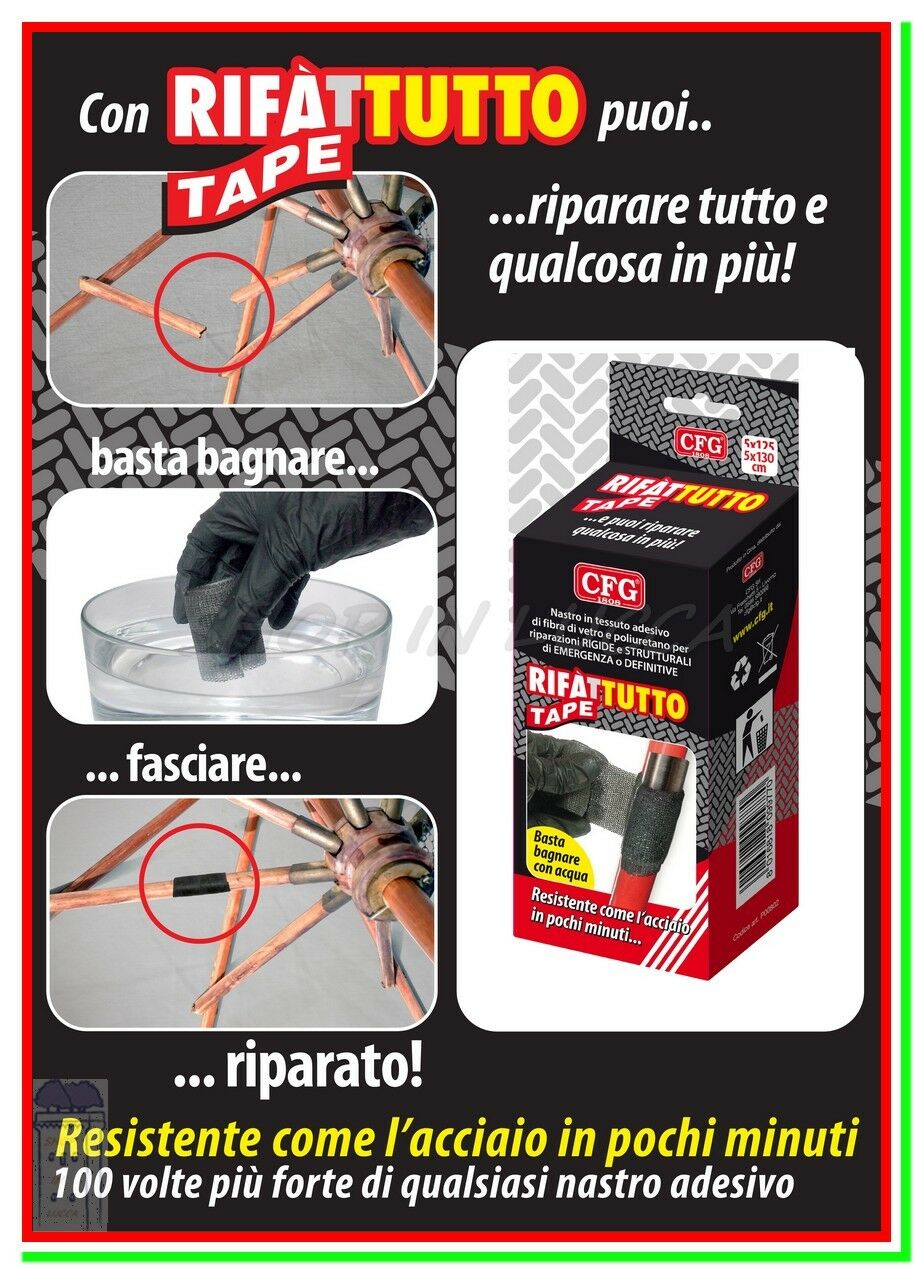 RIFATUTTO TAPE - Nastro adesivo in tessuto di fibra di vetro