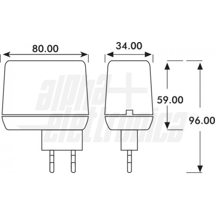 SW18-81222 Caricabatterie per batterie al Piombo 13,8V 900mA - immagine 2