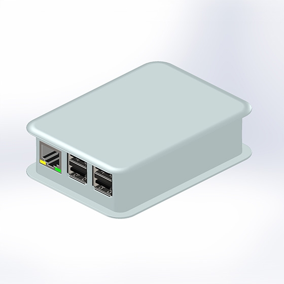TEK-BERRY3.40 - Case BIANCO per Raspberry Pi 3