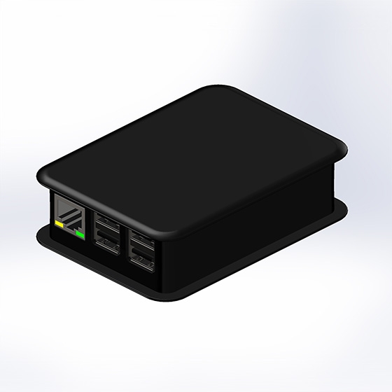 TEK-BERRY3.9 - Case NERO per Raspberry Pi 3