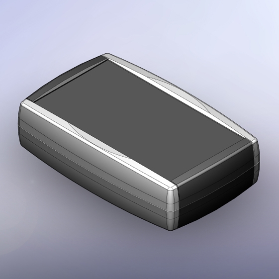 TN33.29 Contenitore palmare ABS con ai lati profili in poliuretano (TPU)