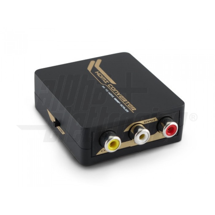 Convertitore da Composito + audio analogico L/R a HDMI - Con scaler