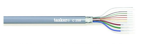 C258 Cavo Multivideo schermato 3x0,08 (75Ohm) + 7x0,08 mm²