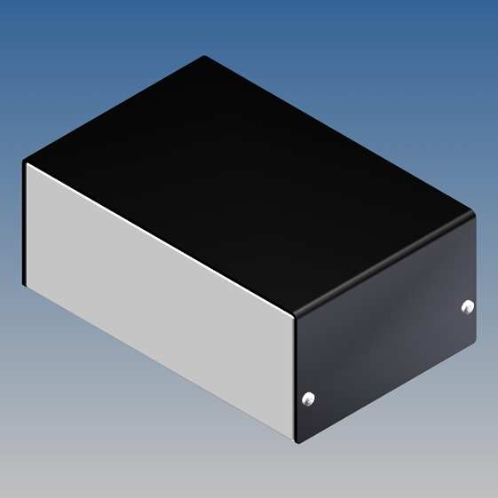 333.18 Contenitore NERO in alluminio fondo e coperchio metallizzato