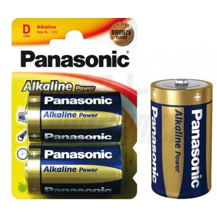 Pila Alcalina D (Torcia) - 1,5V - Panasonic  Blister da 2pz - immagine 2