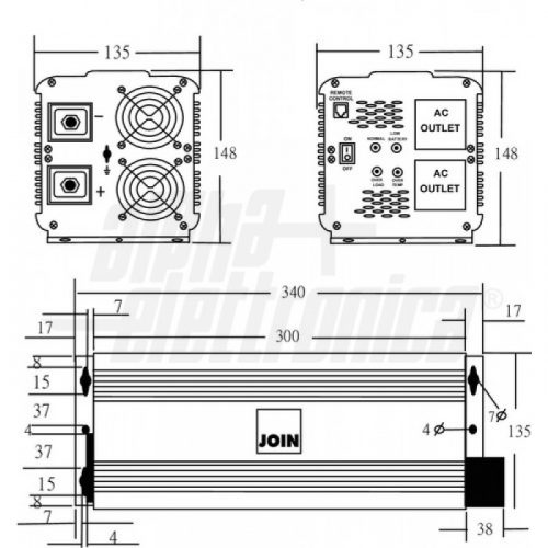 Inverter Onda modificata 2500W Ingresso: 24Vdc, Uscita: 230Vac - immagine 2
