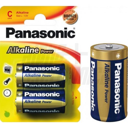 Pila Alcalina C (Mezzatorcia) 1,5V - LR14-C - Panasconic Blister da 2pz - immagine 2