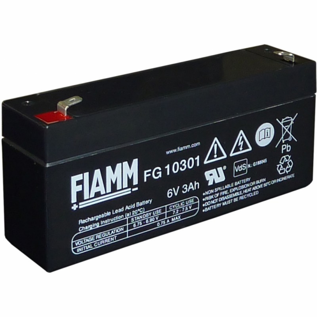 FG-10301 Batteria al piombo FIAMM 6V 3.0Ah
