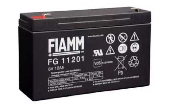 FG-11201 Batteria al piombo FIAMM 6V 12AH