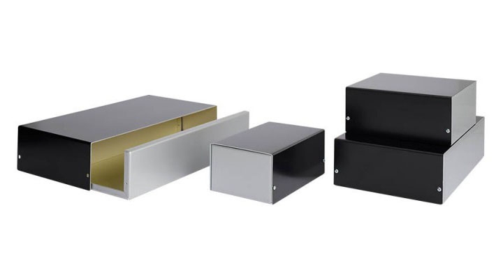 386 Contenitore NERO in alluminio fondo e coperchio metallizzato - immagine 2