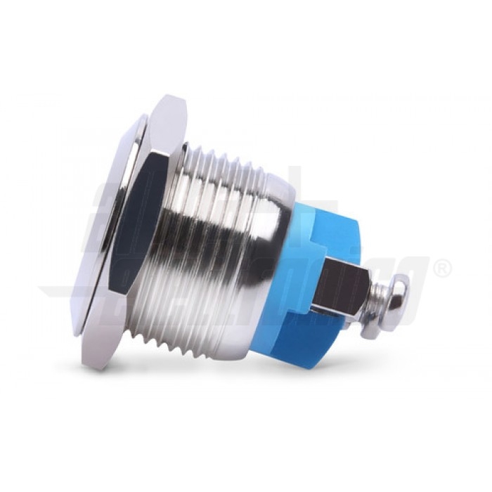 Pulsante antivandalo PIATTO diametro 16mm IP65 terminali a vite - immagine 2