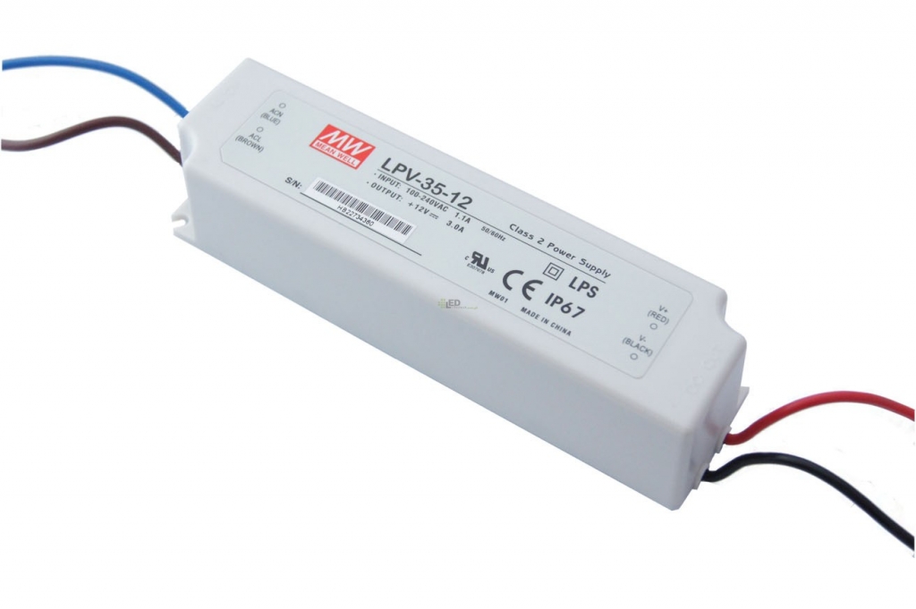 LPV-35-12 Alimentatore 35W 12Vdc 3A IP67