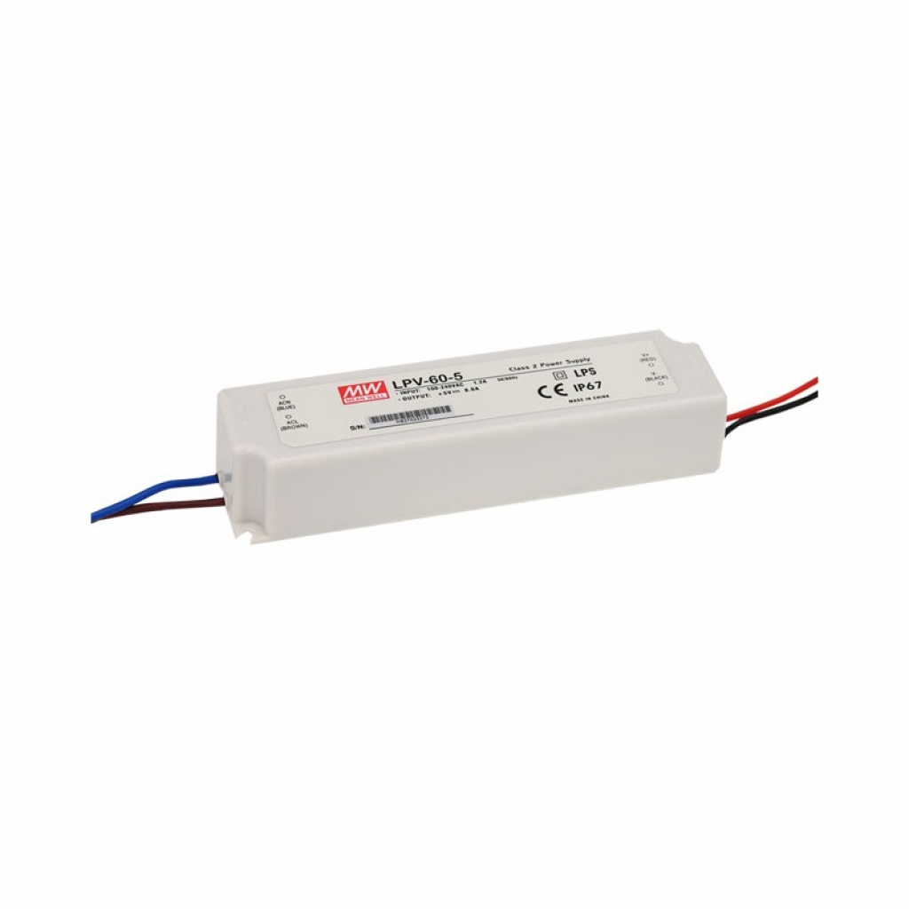 LPV-60-12 Alimentatore 60W 12Vdc 5A IP67