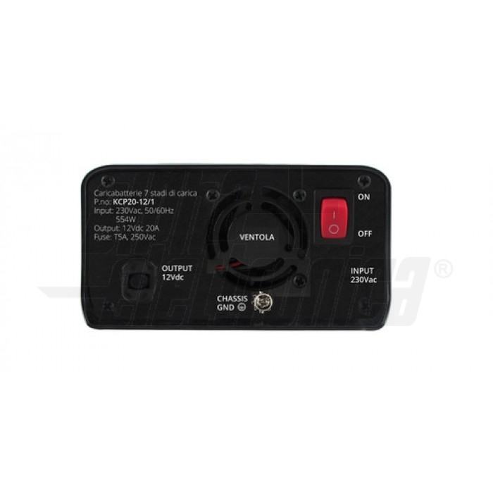KCP20-12/1 Caricabatterie per batterie piombo 12Vdc - 20A 7 livelli - immagine 3