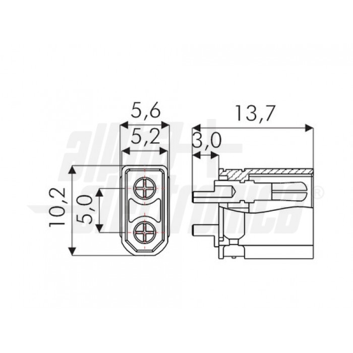 Connettore XT30 per batteria - Maschio - immagine 3