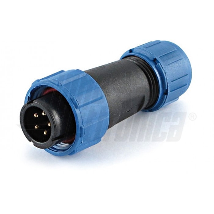 Connettore circolare spina volante serie SP13 5 poli - 5A - IP68