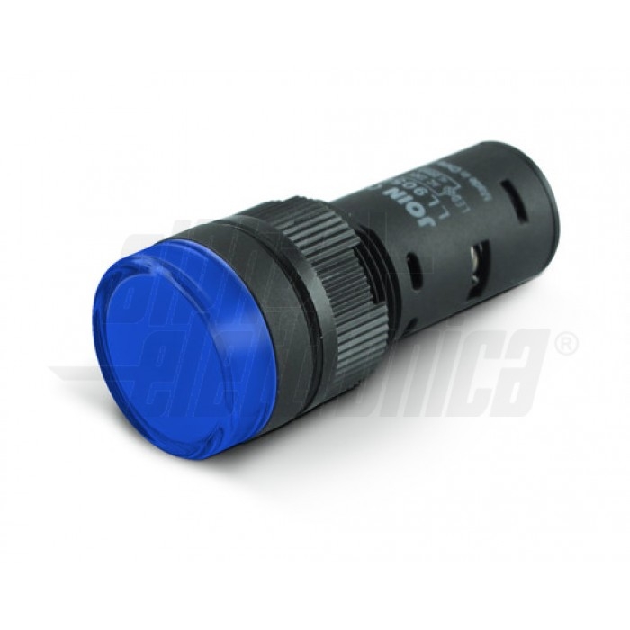 Indicatore Led da pannello 16mm - 24Vdc - Blu