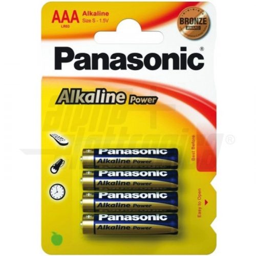 Pila Alcalina AAA - 1,5V -LR03-AAA - Panasonic Blister da 4pz - immagine 2