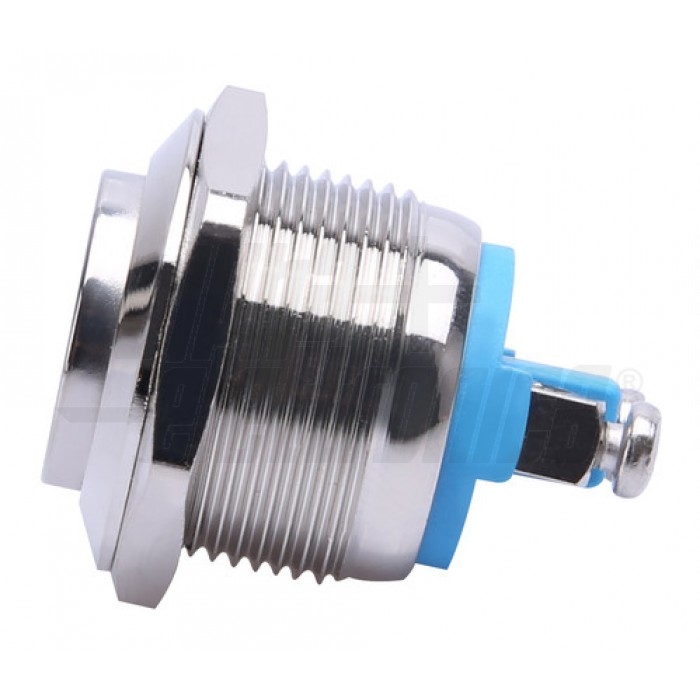 Pulsante antivandalo 1P OFF/(ON) N.A. 2 terminali a vite foro 19mm IP65 - immagine 2