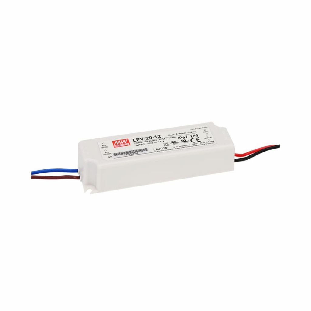 LPV-20-12 Alimentatore 20W 12Vdc 1.67A IP67