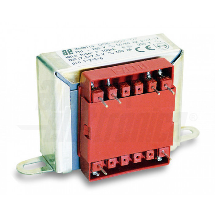 Trasformatore per PCB 6W - 7V da circuito stampato o a pannello